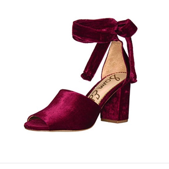 Sam edelman red velvet shoes Clearance
